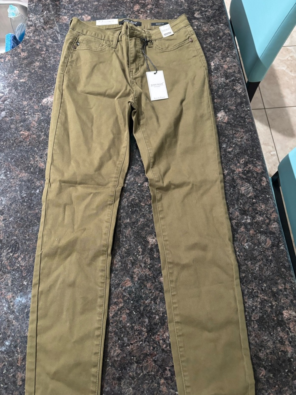 Judy Blue Olive High-Waist Skinny Pants